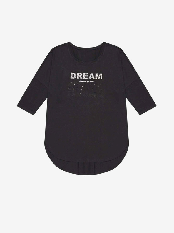 Moodo Camicia lunga nera da donna Moodo