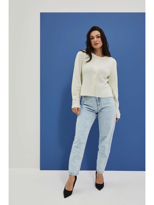 Moodo Cardigan bianco da donna Moodo