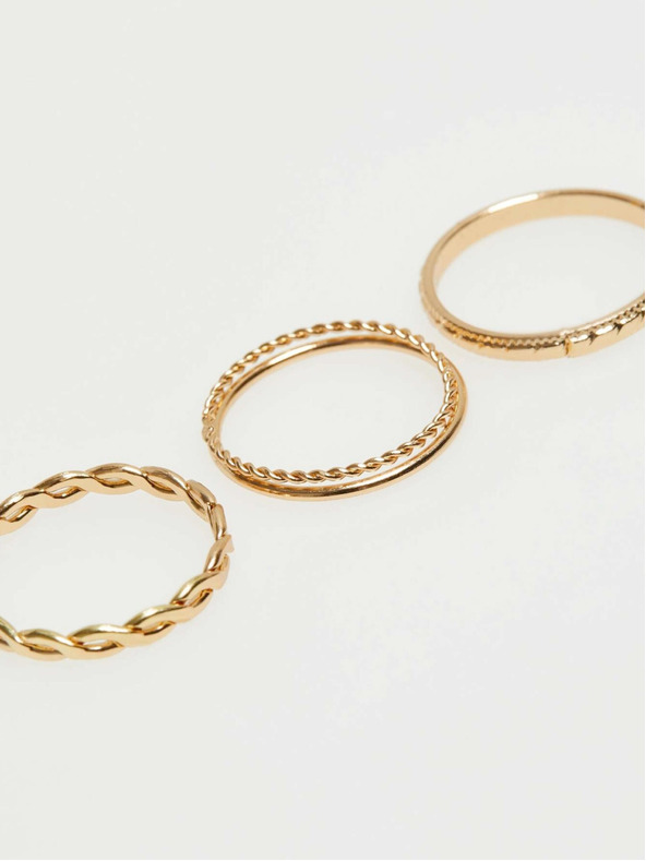 Moodo Set di anelli eleganti Moodo