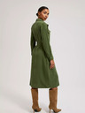 Moodo Abito camicia kaki con maniche lunghe Moodo