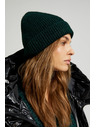 Moodo Berretto con filo metallico verde scuro Moodo