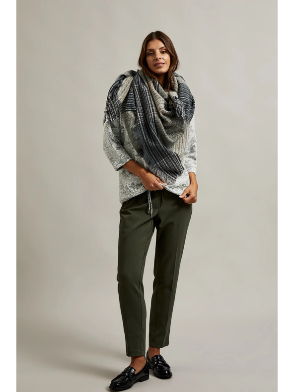 Moodo Sciarpa da donna beige-grigio Moodo