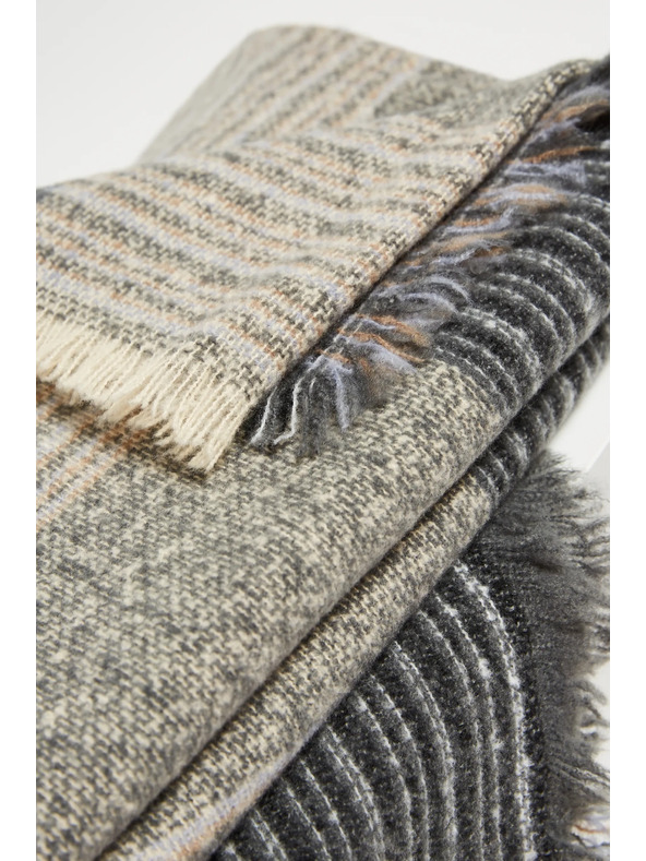 Moodo Sciarpa da donna beige-grigio Moodo