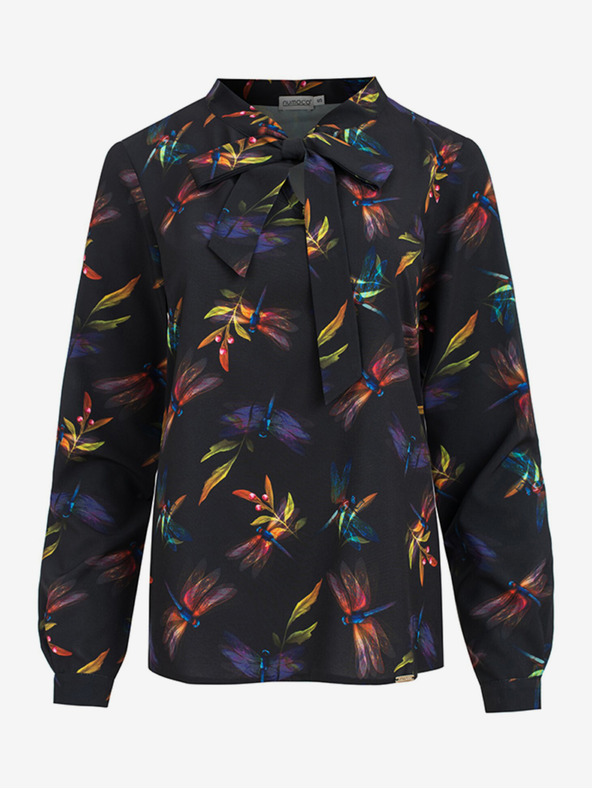 numoco Camicetta fantasia da donna blu scuro con trama Numoco