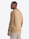 Ombre Clothing Maglia RELAXED FIT da uomo con motivo beige Abbigliamento Ombre
