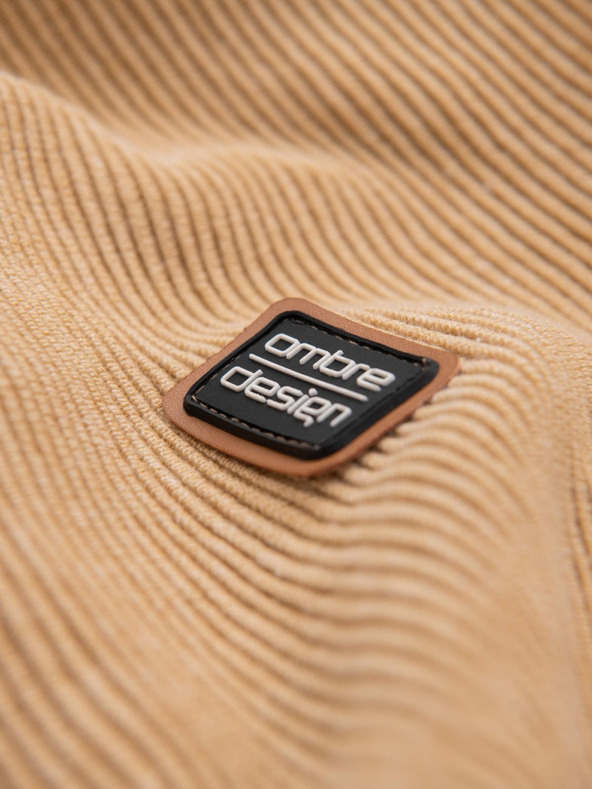 Ombre Clothing Maglia RELAXED FIT da uomo con motivo beige Abbigliamento Ombre