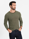 Ombre Clothing Maglia RELAXED FIT da uomo con motivo verde Ombre Clothing