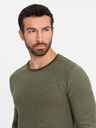 Ombre Clothing Maglia RELAXED FIT da uomo con motivo verde Ombre Clothing