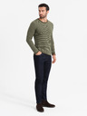 Ombre Clothing Maglia RELAXED FIT da uomo con motivo verde Ombre Clothing