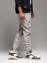 Ombre Clothing Pantaloni JOGGERY da uomo con tasche cargo con zip grigio Ombre Clothing