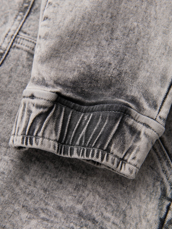 Ombre Clothing Pantaloni JOGGERY da uomo con tasche cargo con zip grigio Ombre Clothing