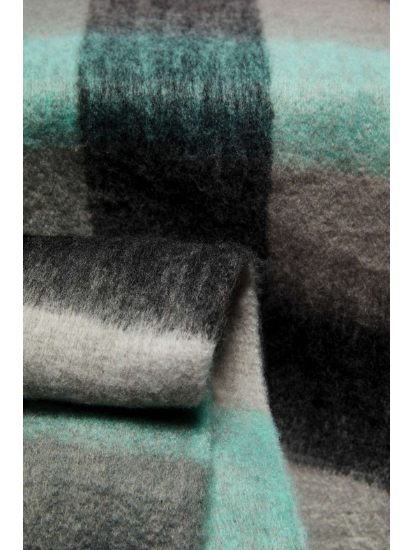 Moodo Sciarpa a quadri da donna Moodo Blu Grigio