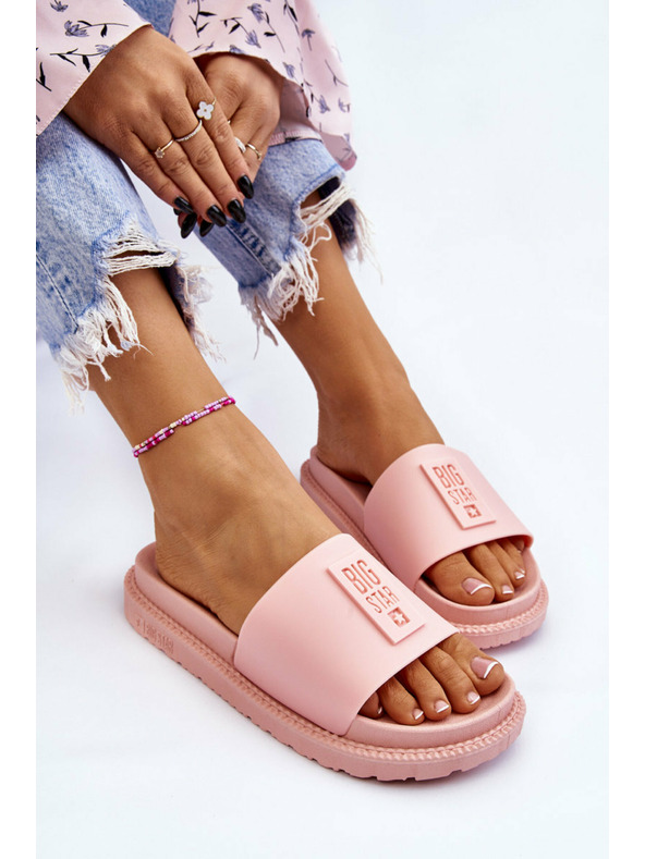 BIG STAR SHOES Pantofole Big Star da donna rosa chiaro