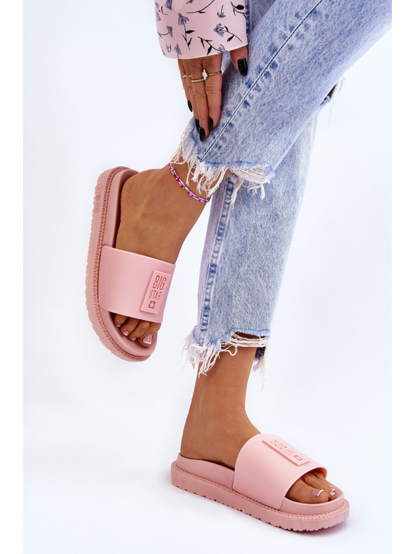 BIG STAR SHOES Pantofole Big Star da donna rosa chiaro