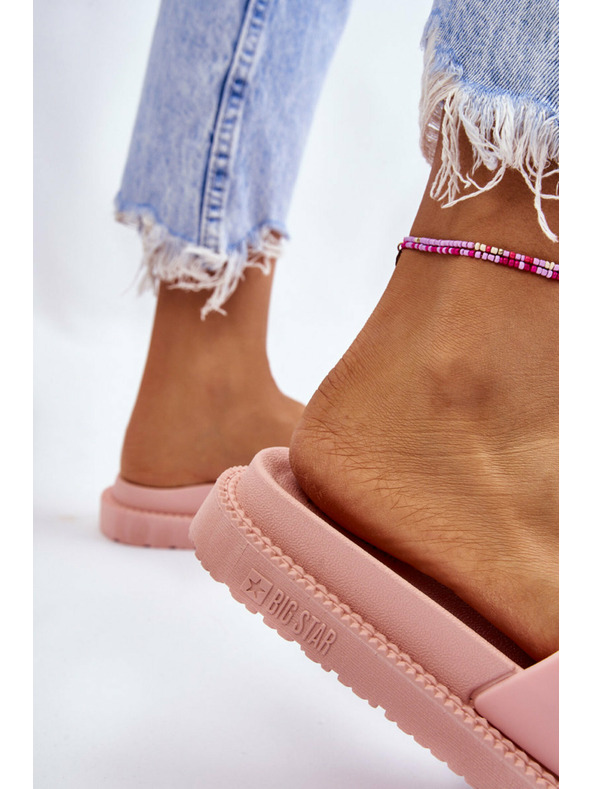 BIG STAR SHOES Pantofole Big Star da donna rosa chiaro