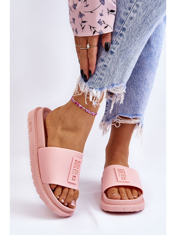 BIG STAR SHOES Pantofole Big Star da donna rosa chiaro