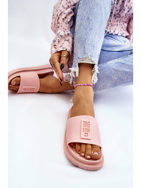 BIG STAR SHOES Pantofole Big Star da donna rosa chiaro