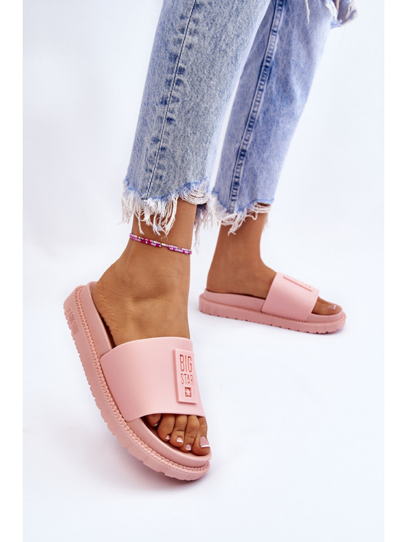 BIG STAR SHOES Pantofole Big Star da donna rosa chiaro