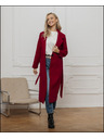 Edoti Cappotto rosso da donna con cintura Edoti