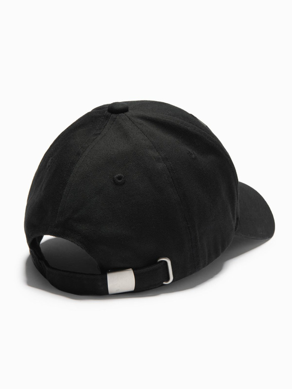 Ombre Clothing Cappello da baseball da uomo con grande patch nero Ombre Clothing