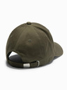 Ombre Clothing Cappello da baseball da uomo con toppa grande cachi Ombre Clothing