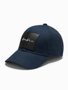 Ombre Clothing Cappello da baseball da uomo con grande toppa blu scuro Ombre Clothing