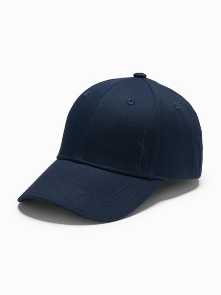 Ombre Clothing Berretto da baseball da uomo con ricamo decorativo blu scuro Ombre Clothing