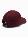 Ombre Clothing Berretto da baseball da uomo con toppa rettangolare bordeaux Ombre Clothing