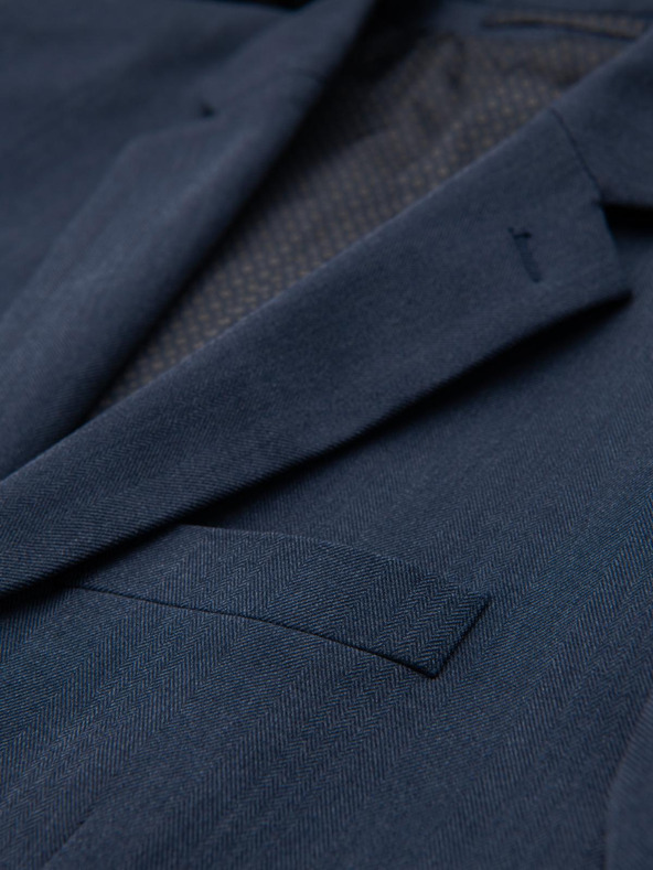 Ombre Clothing Blazer elegante da uomo in misto lana blu navy di Ombre Clothing