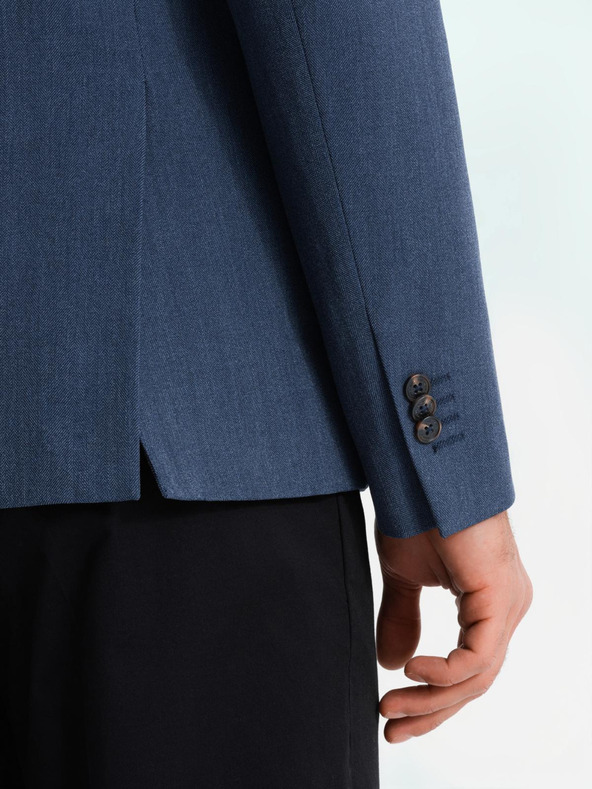 Ombre Clothing Blazer elegante da uomo in misto lana blu navy di Ombre Clothing