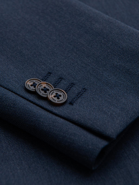 Ombre Clothing Blazer elegante da uomo in misto lana blu navy di Ombre Clothing