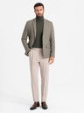 Ombre Clothing Blazer elegante da uomo in misto lana Khaki Ombre Clothing