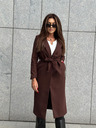 Edoti Cappotto da donna marrone con cintura Edoti