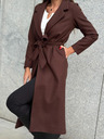 Edoti Cappotto da donna marrone con cintura Edoti