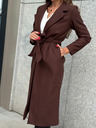 Edoti Cappotto da donna marrone con cintura Edoti