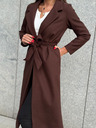 Edoti Cappotto da donna marrone con cintura Edoti