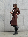 Edoti Cappotto da donna marrone con cintura Edoti