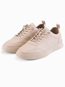 Ombre Clothing Scarpe casual unisex da uomo in eco nubuck beige Ombre Abbigliamento