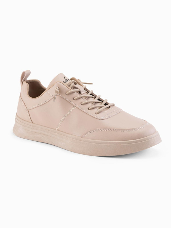 Ombre Clothing Scarpe casual unisex da uomo in eco nubuck beige Ombre Abbigliamento