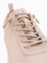 Ombre Clothing Scarpe casual unisex da uomo in eco nubuck beige Ombre Abbigliamento