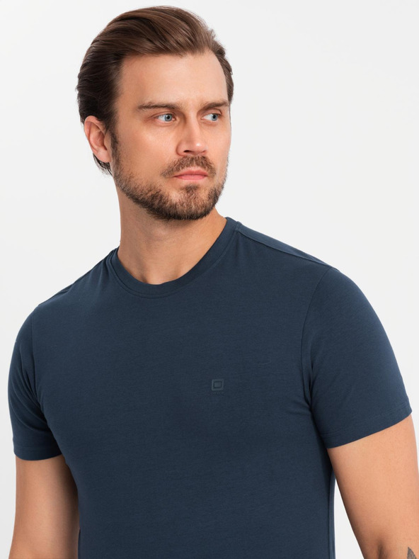 Ombre Clothing Set di tre T-shirt BASIC da uomo in cotone a girocollo Ombre Clothing