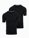 Ombre Clothing Set di tre T-shirt BASIC da uomo in cotone a girocollo Ombre Clothing