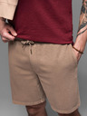 Ombre Clothing Pantaloncini tuta uomo in cotone BASIC marrone Ombre Clothing