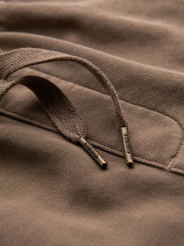 Ombre Clothing Pantaloncini tuta uomo in cotone BASIC marrone Ombre Clothing