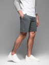 Ombre Clothing Pantaloncini da ginnastica da uomo in cotone BASIC grigio Ombre Clothing