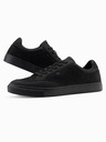Ombre Clothing Scarpe monocromatiche da uomo in stile streetwear nero Ombre Abbigliamento