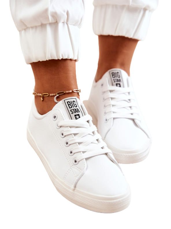 BIG STAR SHOES Sneakers donna Big Star in pelle - Bianco