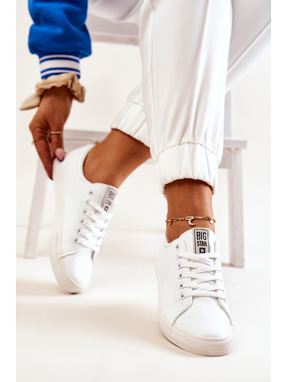 BIG STAR SHOES Sneakers donna Big Star in pelle - Bianco
