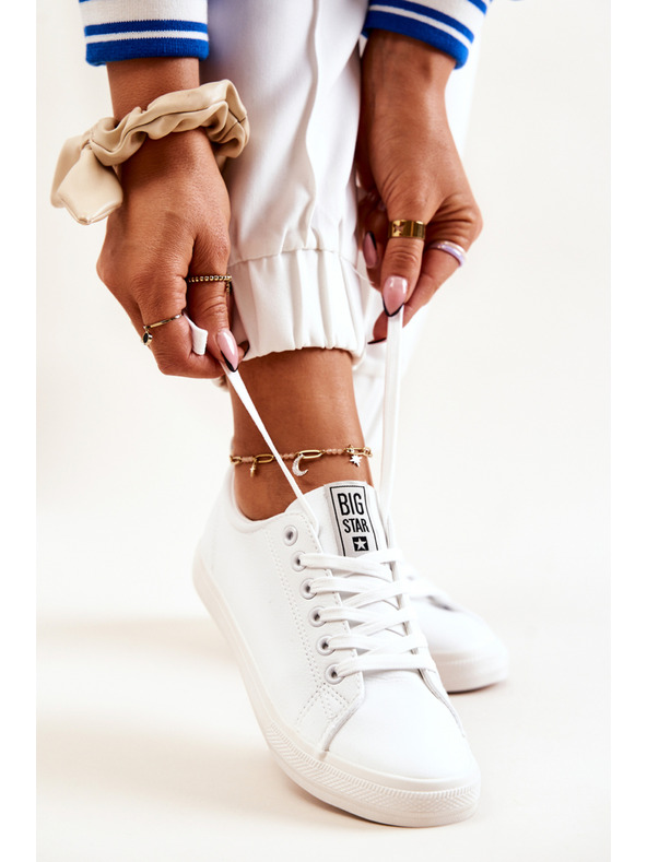 BIG STAR SHOES Sneakers donna Big Star in pelle - Bianco