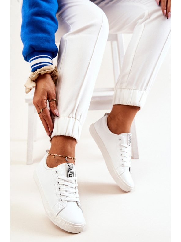 BIG STAR SHOES Sneakers donna Big Star in pelle - Bianco